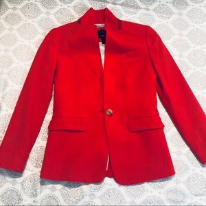 J Crew Regent wool blazer in orange - nwot - 00